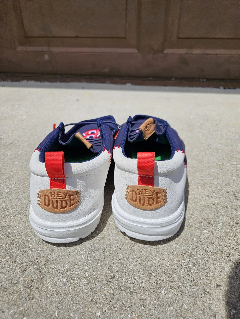Hey Dude Boston RED SOX Shoe, Men’s Size 10 US 9 UK 43 EUR New Without Box